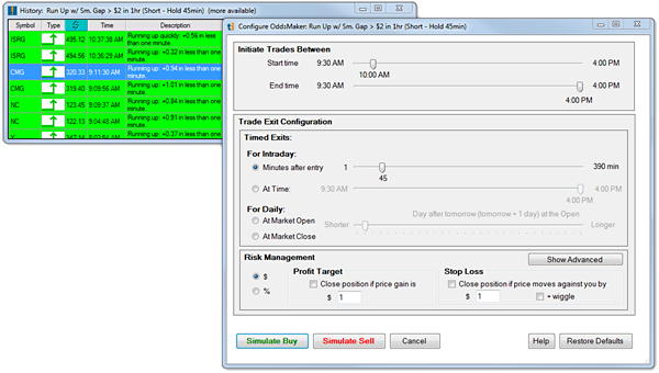 Configure OddsMaker