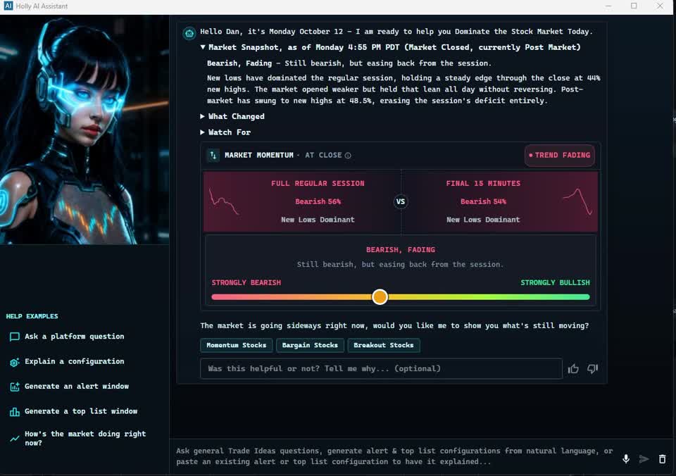 Trade Ideas AI Assistant
