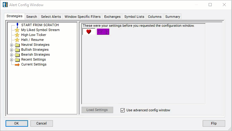 Change From 10 Period SMA 2m Settings