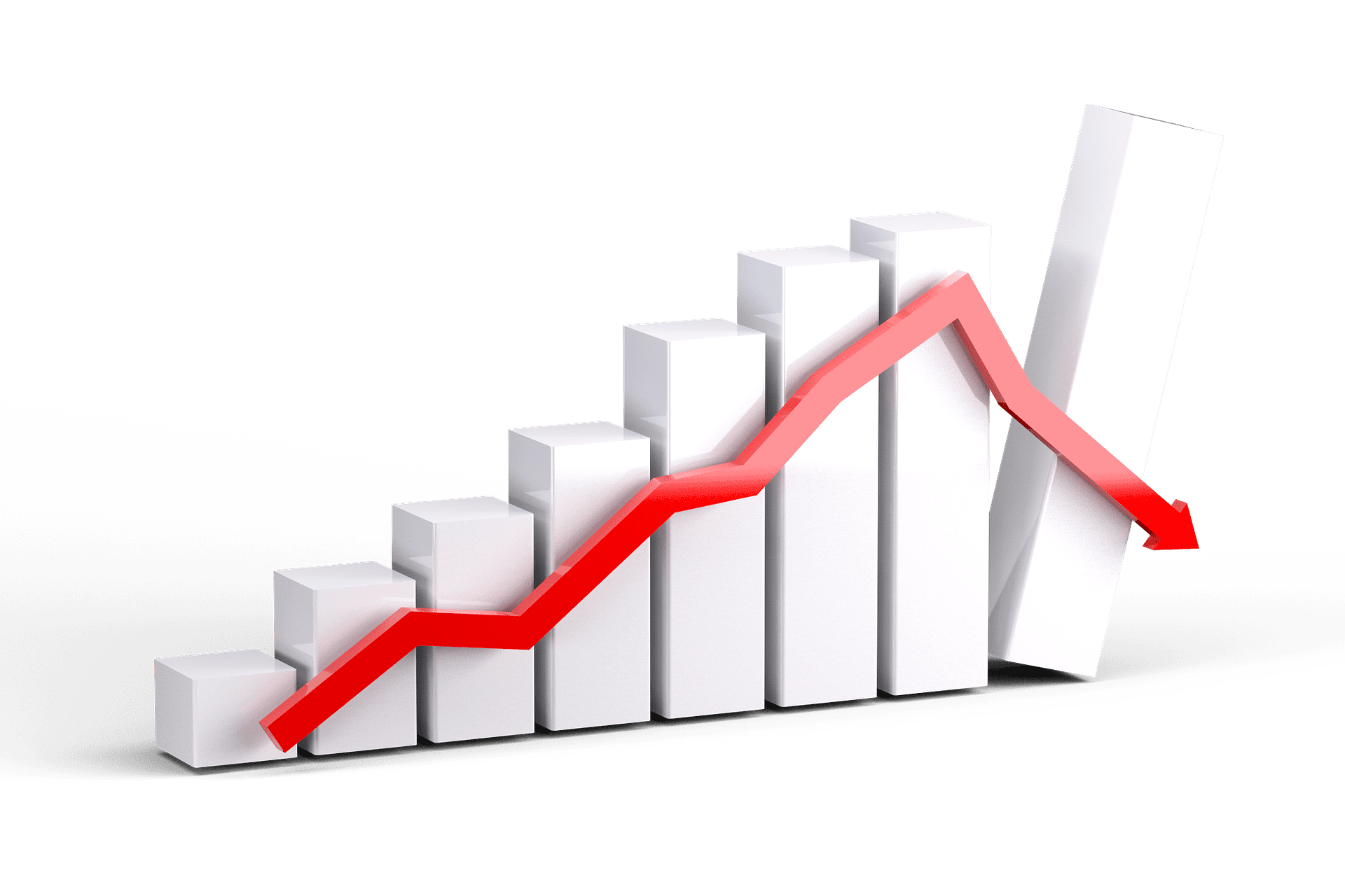 Down market. Снижение показателей. Падение продаж. Рост и падение продаж. Спад организации.